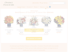 Tablet Screenshot of christinesfloral.com